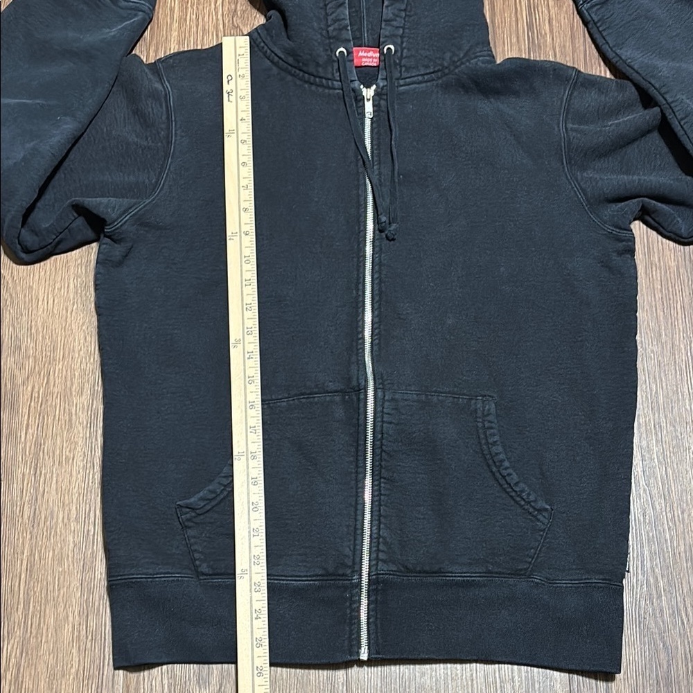 Supreme Butterfly Graphic Full Zip Hoodie Black Size Medium Made in Canada - Picture 11 of 11